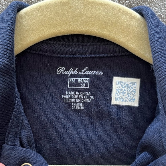 Baby Boys Cotton Classic Polo Coverall - Picture 2 of 3